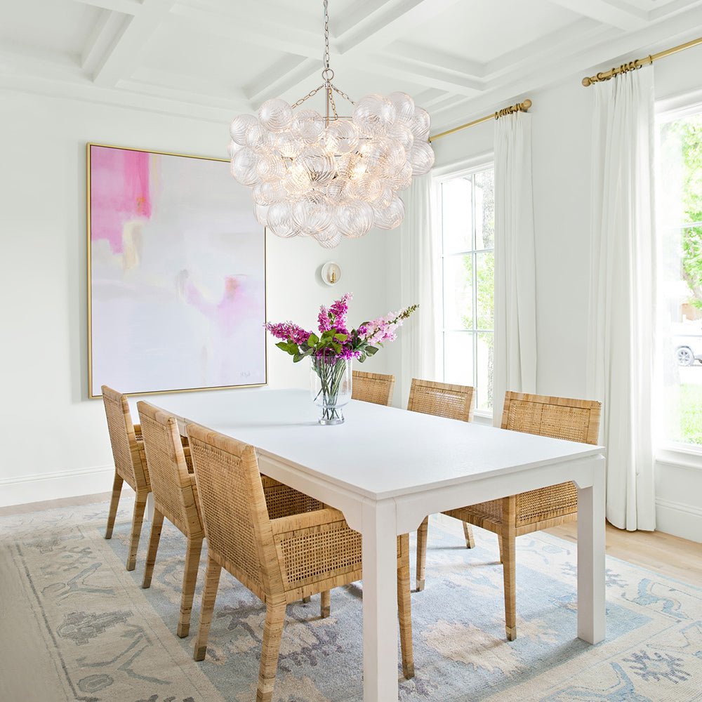 Lumière Cascade Glass Ball Chandelier – Modern Sculptural Pendant Light