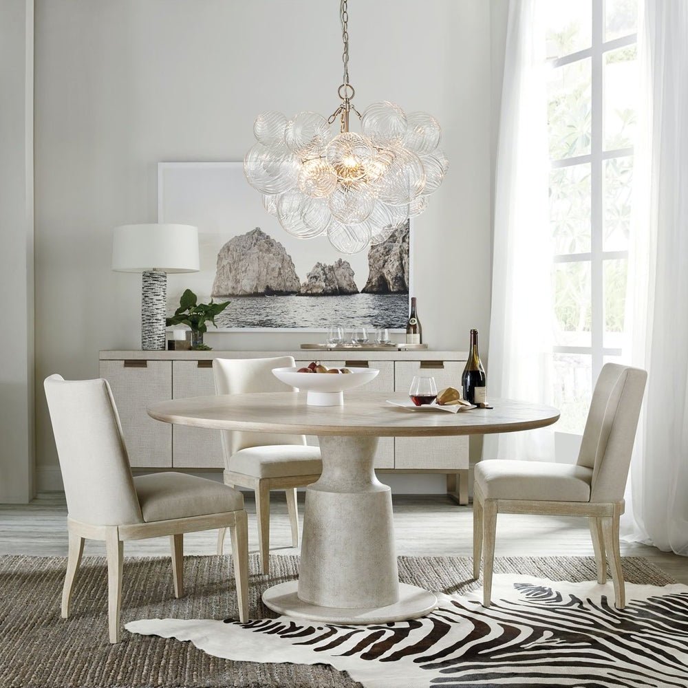 Lumière Cascade Glass Ball Chandelier – Modern Sculptural Pendant Light