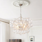 Lumière Cascade Glass Ball Chandelier – Modern Sculptural Pendant Light