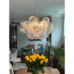 Lumière Cascade Glass Ball Chandelier – Modern Sculptural Pendant Light