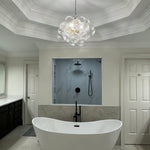 Lumière Cascade Glass Ball Chandelier – Modern Sculptural Pendant Light