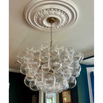 Lumière Cascade Glass Ball Chandelier – Modern Sculptural Pendant Light