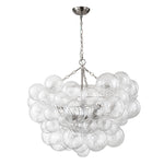 Lumière Cascade Glass Ball Chandelier – Modern Sculptural Pendant Light