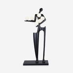 Illuminated Guardian Sculpture Floor Lamp