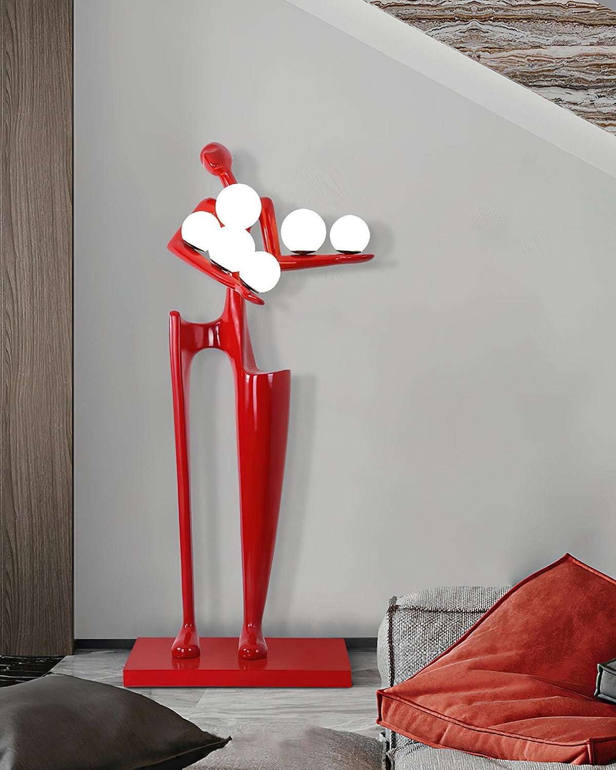 Illuminated Guardian Sculpture Floor Lamp