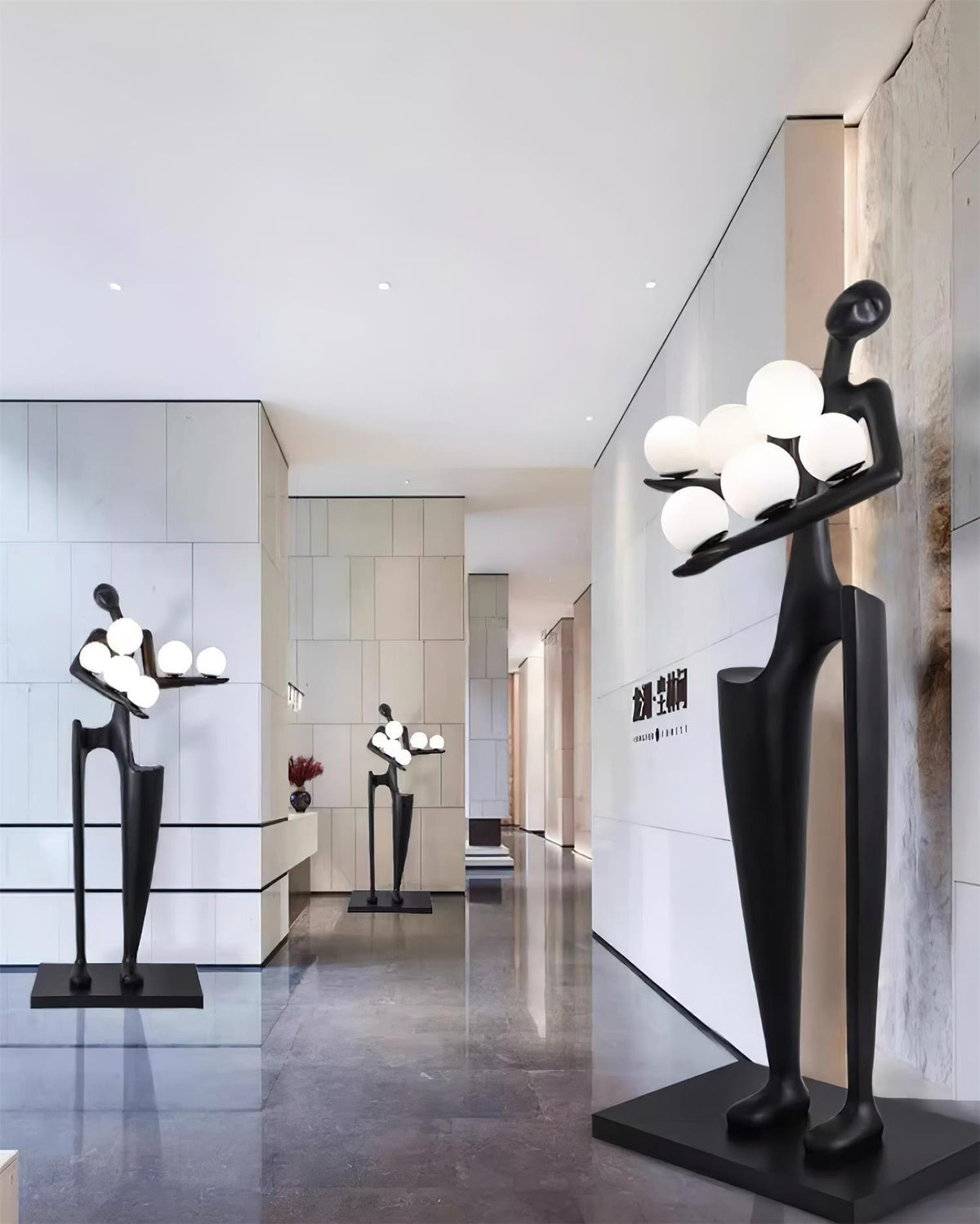 Illuminated Guardian Sculpture Floor Lamp