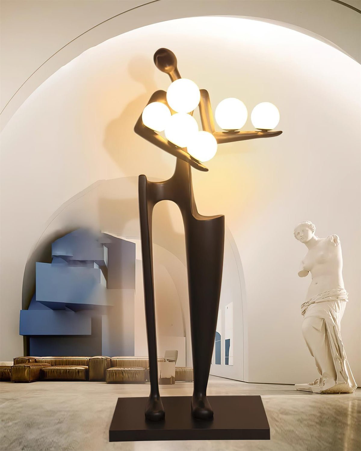 Illuminated Guardian Sculpture Floor Lamp