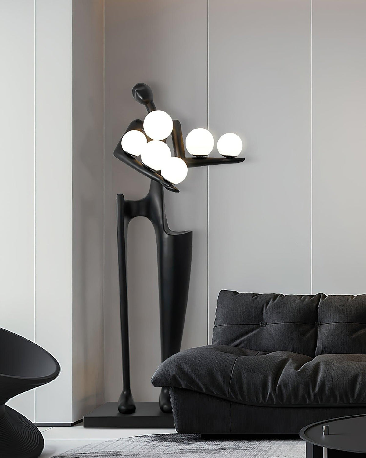 Illuminated Guardian Sculpture Floor Lamp