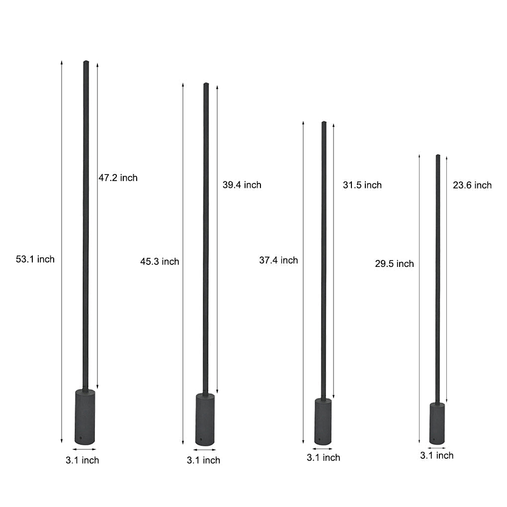 Minimalist Strip Led Modern Outdoor Lawn Light Ha075881
