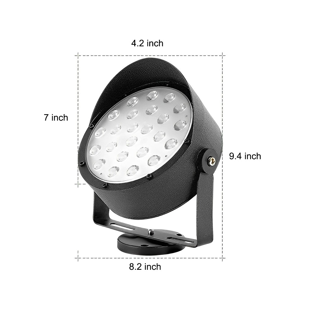 Adjustable Black Modern Outdoor Spotlight Ha077212