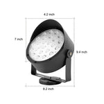 Adjustable Black Modern Outdoor Spotlight Ha077212