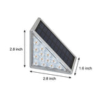 Triangle Automatic Charging Wire Free Waterproof Led Solar Modern Step Mounted Lights