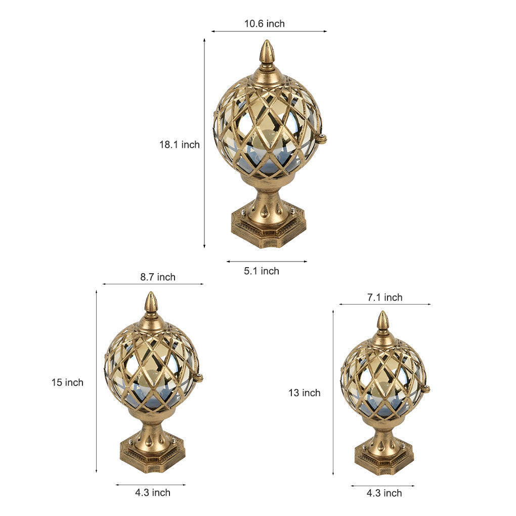 Round Ball Outdoor Fence Post Light Ha080211