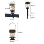 Retro Solar Powered Outdoor Light Ha080366