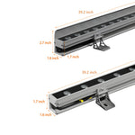 Linear Up Led Outdoor Wall Washer Lights Wall Landscape Lamp With Baffle