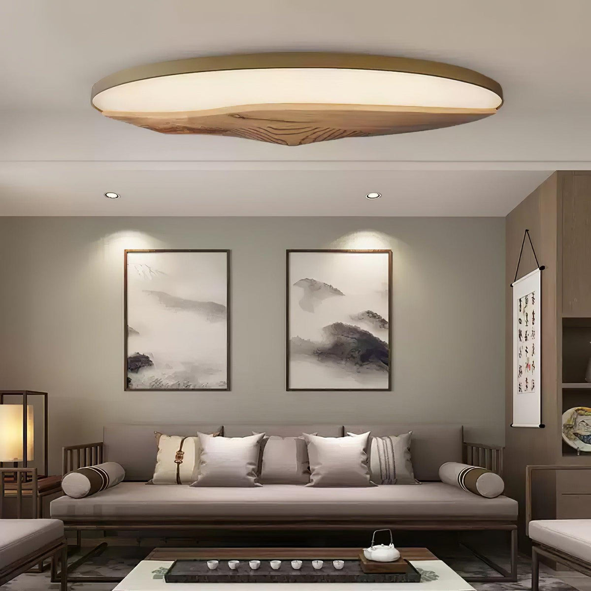 half-mountain-ceiling-lamp