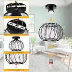 Modern Creative Lantern Shape Glass Ceiling Light