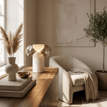Halo Alabaster Table Lamp – Sculptural LED Accent Light for Modern Interiors