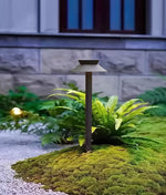 Halo Stem Outdoor Path Light – Modern LED Bollard for Walkways & Gardens