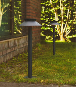 Halo Stem Outdoor Path Light – Modern LED Bollard for Walkways & Gardens
