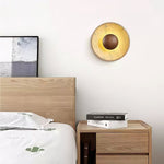 Halo Travertine Wall Light