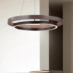 Haloa Modern Wood and Metal LED Pendant Light for Dining and Living Spaces