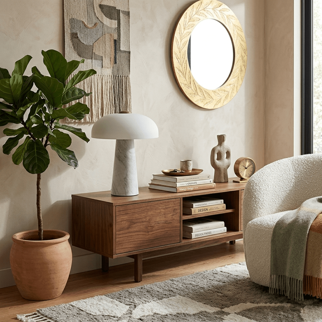 Haloire Marble Table Lamp – Modern Sculptural LED Desk Light