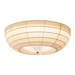 Hana Flush Mount Ceiling Light in Fabric and Crystal
