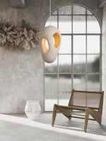 Hand Built White Pendant Lamp