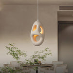 Hand Built White Pendant Lamp