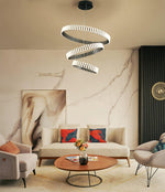 Aurelia LED Chandelier – Modern Hanging Ring Light for Dining & Living Spaces