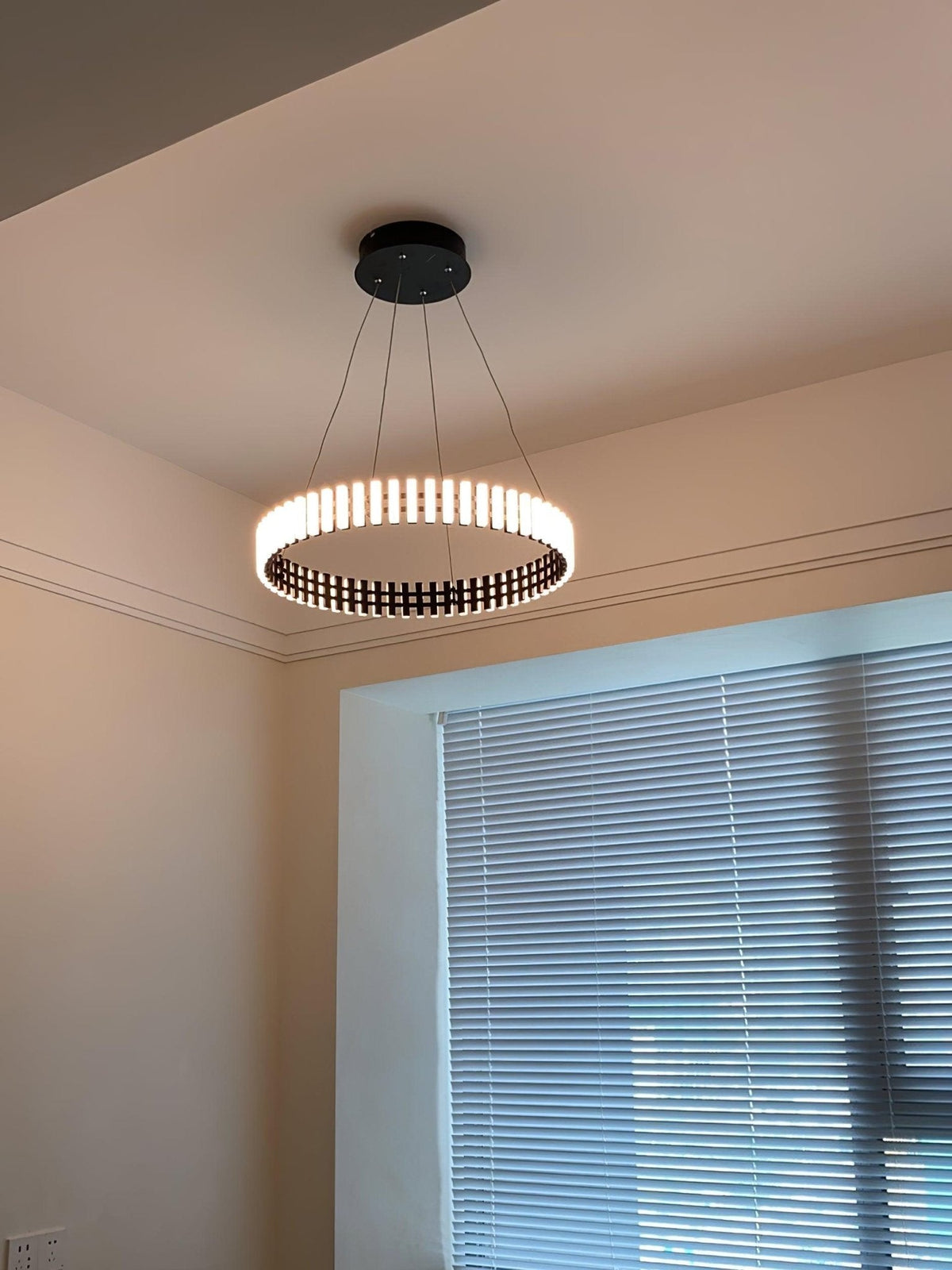 Aurelia LED Chandelier – Modern Hanging Ring Light for Dining & Living Spaces