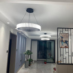 Aurelia LED Chandelier – Modern Hanging Ring Light for Dining & Living Spaces