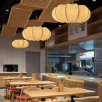 Oblate Silk Pendant Light – Modern Linen Shade Ceiling Lamp