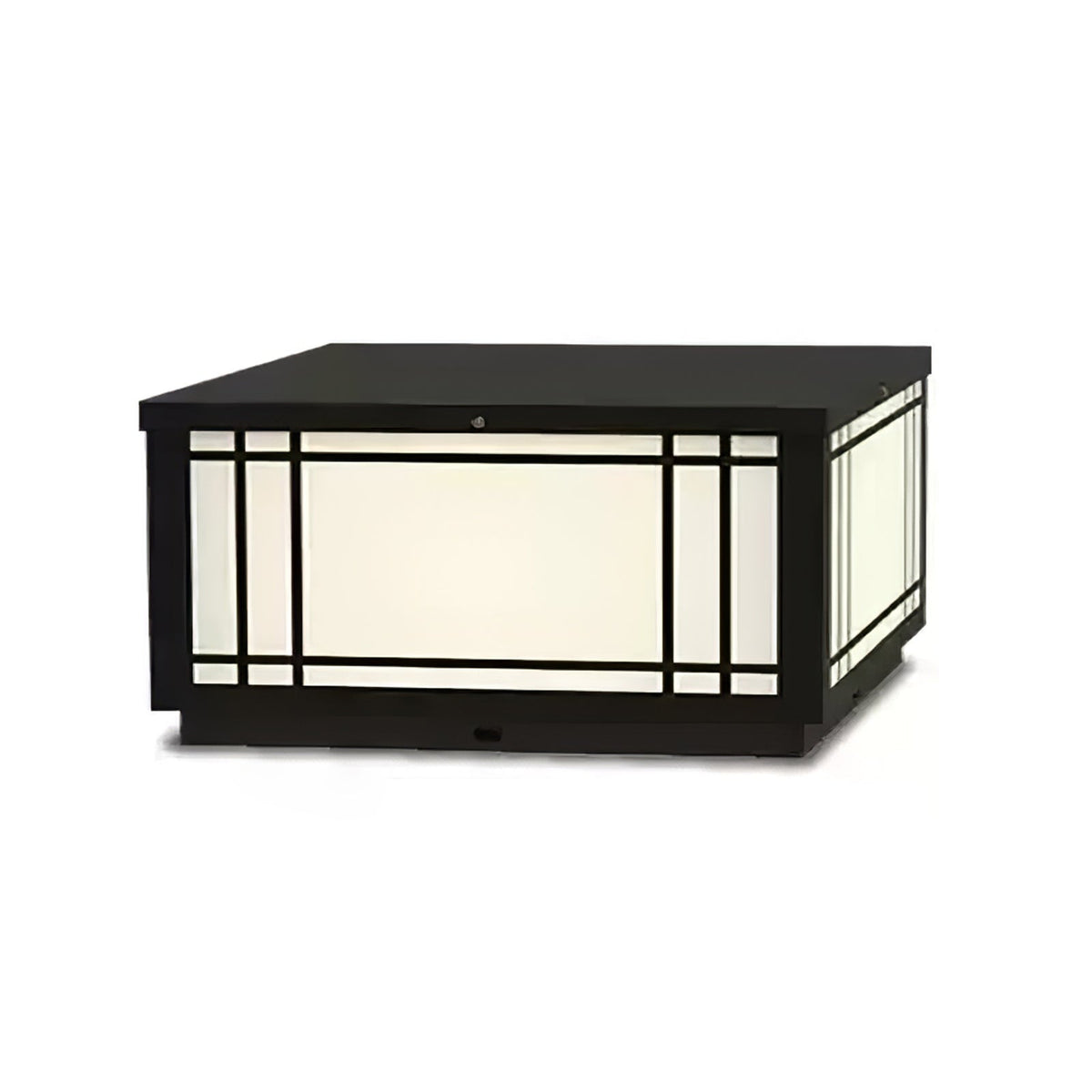 Harrison Solar Cube Outdoor Lantern – Modern Architectural LED Garden Light