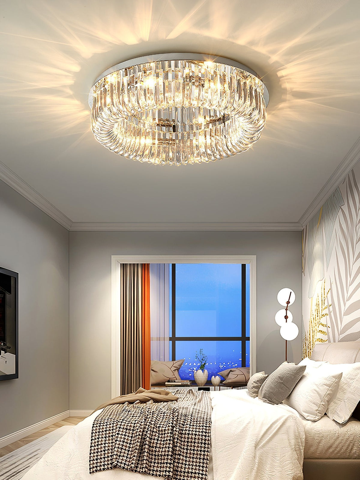 Haruyo Crystal Ceiling Light