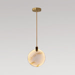 Harvest Alabaster Pendant Light – Natural Stone LED Chandelier