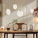 Harvest Alabaster Pendant Light – Natural Stone LED Chandelier