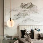 Harvest Alabaster Pendant Light – Natural Stone LED Chandelier