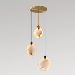 Harvest Alabaster Pendant Light – Natural Stone LED Chandelier
