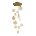 Harvest Alabaster Pendant Light – Natural Stone LED Chandelier