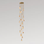 Harvest Alabaster Pendant Light – Natural Stone LED Chandelier