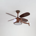 Heli Breeze Wooden Helicopter Ceiling Fan with Integrated LED Light for Kids' Rooms