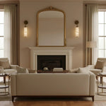 Helix Alabaster Wall Sconce in Bronze with Warm LED Light