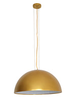 Hemisfera Plaster Pendant Light — Designer Hemisphere Suspension Lamp