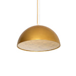 Hemisfera Plaster Pendant Light — Designer Hemisphere Suspension Lamp