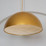 Hemisfera Plaster Pendant Light — Designer Hemisphere Suspension Lamp