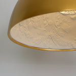 Hemisfera Plaster Pendant Light — Designer Hemisphere Suspension Lamp