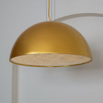 Hemisfera Plaster Pendant Light — Designer Hemisphere Suspension Lamp