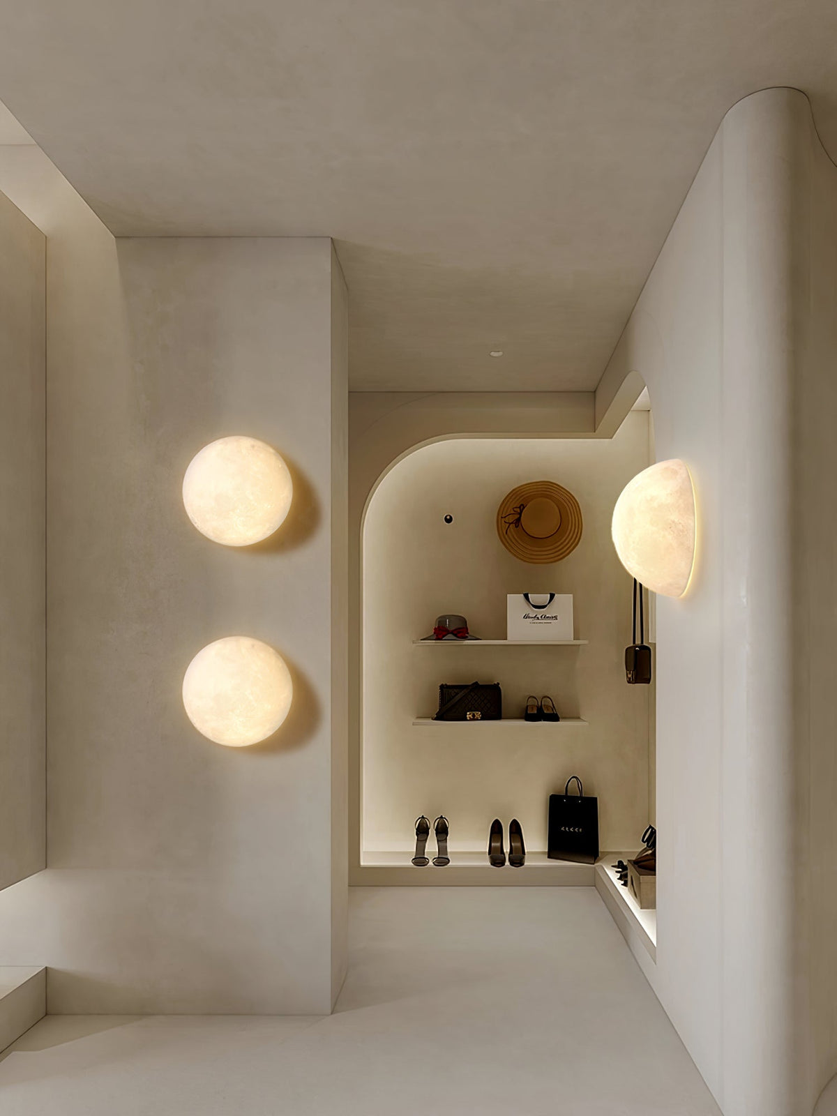 Hemisphere Moon Wall Lamp